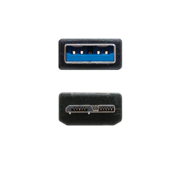 Nanocable 10.01.1101-BK USB-kabel USB 3.2 Gen 1 (3.1 Gen 1) 1 m USB A Micro-USB B 5 Gbit/sek. Sort