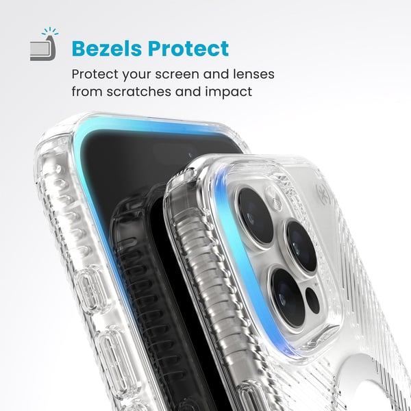 Speck Presidio Perfect-Clear Grip MagSafe til iPhone 16 Pro Max gennemsigtig