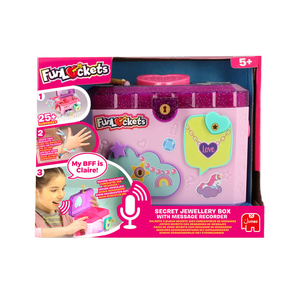 Jumbo Funlockets - Secret Jewellery Box with Message Recorder