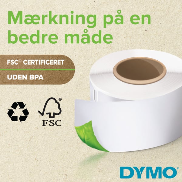 DYMO LabelWriter 550 etiketprinter | Etiketmaskine med direkte termisk udskrivning | Automatisk etiketgenkendelse | Udskriver adresseetiketter, forsendelsesetiketter, stregkodeetiketter m.m. | EU 2-benet stik