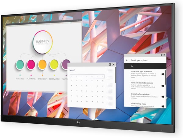 HP E24 G4 tietokoneen litteä näyttö 60,5 cm (23.8") 1920 x 1080 pikseliä Full HD Musta, Hopea