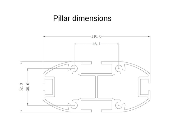 Multibrackets 2425 kyltin näyttökiinnike 160 cm (63") Musta