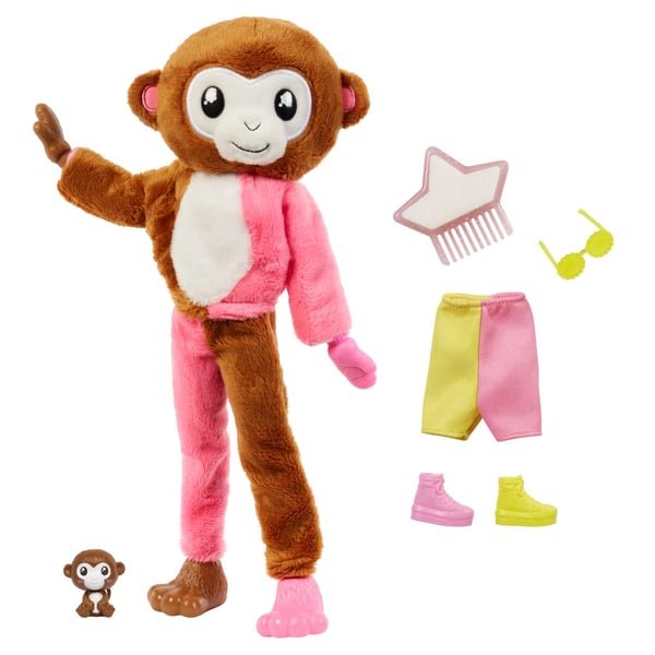 Barbie Cutie Reveal -docka i djungelserien