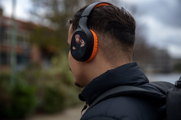 Konix KX JUJUTSU BT HEADPHONES Kuulokkeet Langallinen & langaton Pääpanta Pelaaminen Bluetooth Musta, Oranssi