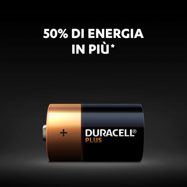Duracell Plus Engangsbatteri D Alkaline