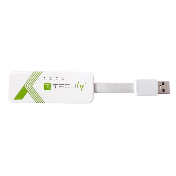 Techly IDATA USB-ETGIGA-3A nätverkskort Ethernet 5000 Mbit/s