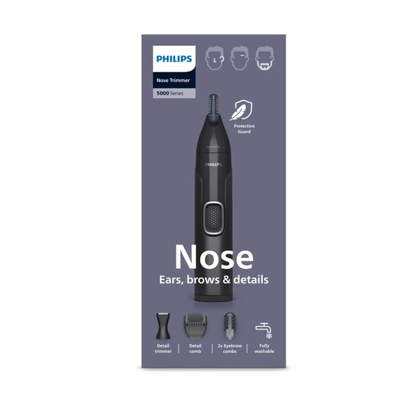Philips 5000 series Nose trimmer series 5000 NT5650/16 Nenä-, korva- ja kulmakarvojen tarkkuustrimmeri
