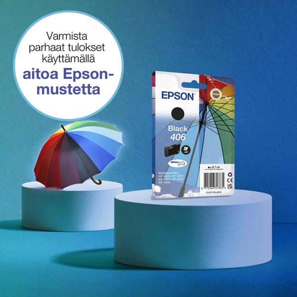 Epson Yksittäispakkaus, musta 406 sateenvarjo DURABrite Ultra -muste