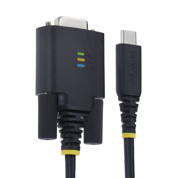 StarTech.com 1P6FFC-USB-C-SERIAL sarjakaapeli Musta 2 m USB Type-C RS-232