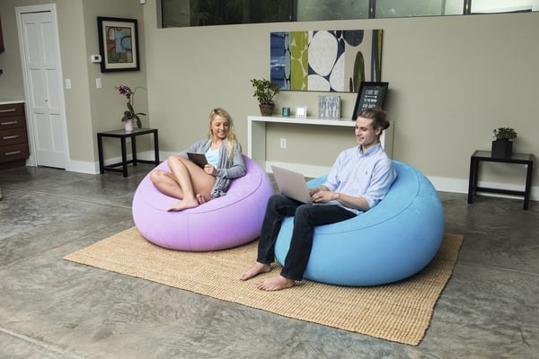 Bestway 75052 ilmatäytteinen nojatuoli Yksittäinen tuoli Sininen, Punainen, Violetti