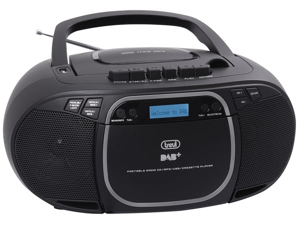 Trevi CMP 576 DAB Digitaalinen 3 W DAB, DAB+, FM Musta MP3-toisto