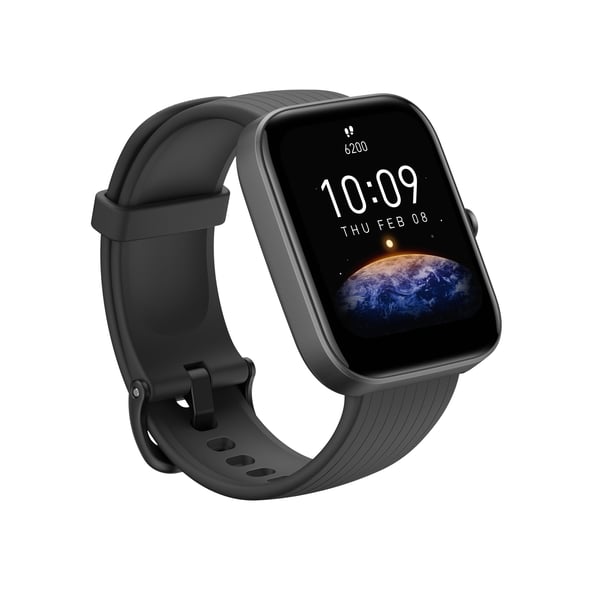 Amazfit Bip 3 Pro 4,29 cm (1.69") TFT 44 mm Digital 240 x 280 pixlar Pekskärm Svart GPS