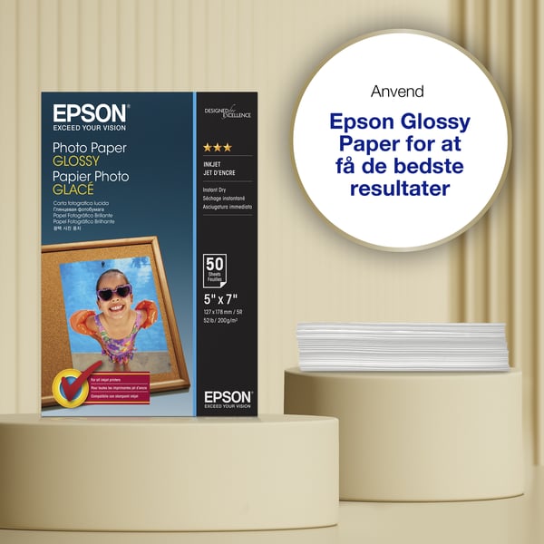 Epson Glanset - 127 x 178 mm - 200 g/m² - 50 ark fotopapir