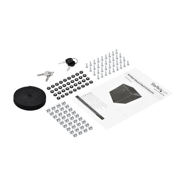 StarTech.com RK920WALM stativ 9U Vægmonteret stativ Sort