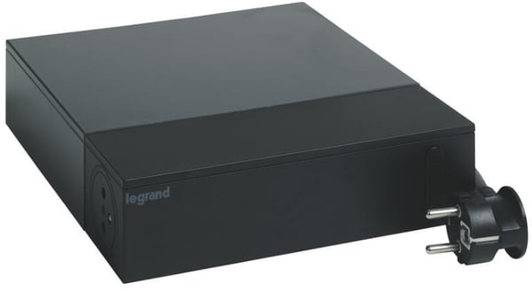Legrand 049430 stikdåse 2 m 8 AC stikkontakt(er) Indendørs Sort