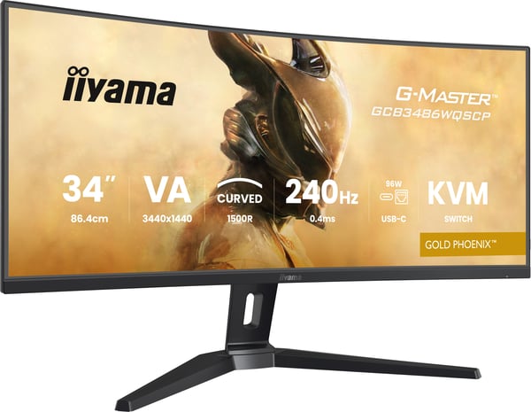 iiyama G-MASTER GCB3486WQSCP-B1 computerskærm 86,4 cm (34") 3440 x 1440 pixel UltraWide Quad HD Sort