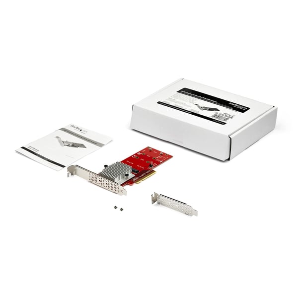 StarTech.com x8 Dual M.2 PCIe SSD-adapter - PCIe 3.0
