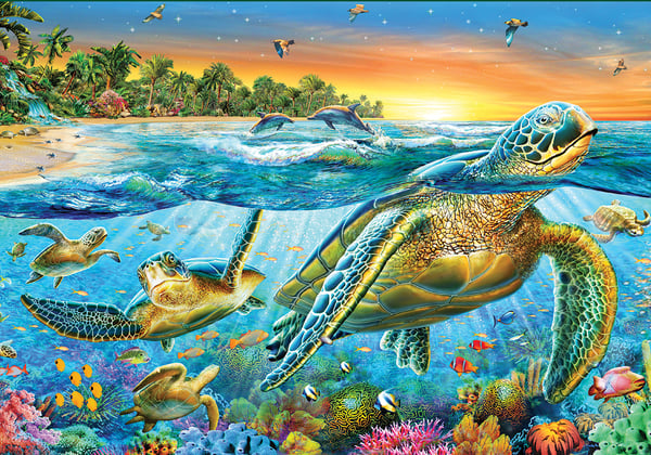 Jumbo Premium Collection - Undersea Turtles (3000 pieces)