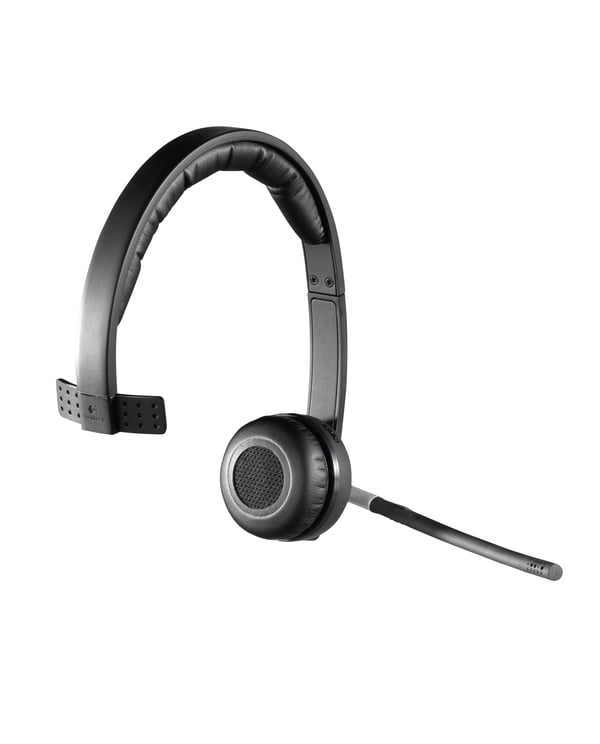 Logitech H820e Headset Trådlös Huvudband Kontor/callcenter Laddningsställ Svart