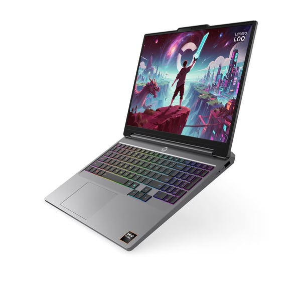 Lenovo LOQ 15AHP11 AMD Ryzen™ 7 250 Laptop 38,9 cm (15.3") WUXGA 16 GB DDR5-SDRAM 512 GB SSD NVIDIA GeForce RTX 5050 Wi-Fi 6 (802.11ax) Windows 11 Home Grå Italiensk