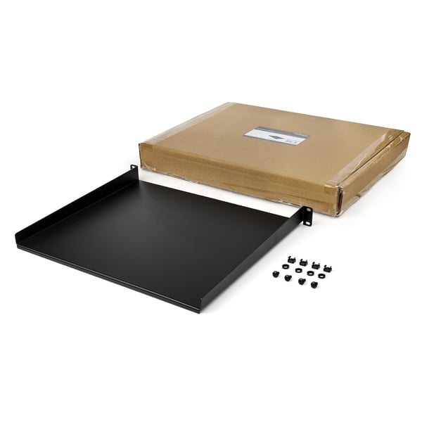 StarTech.com CABSHELF116 Serverskabshylde (1U, 16 tommer dyb, 1U server-rackhylde til 19-tommer)
