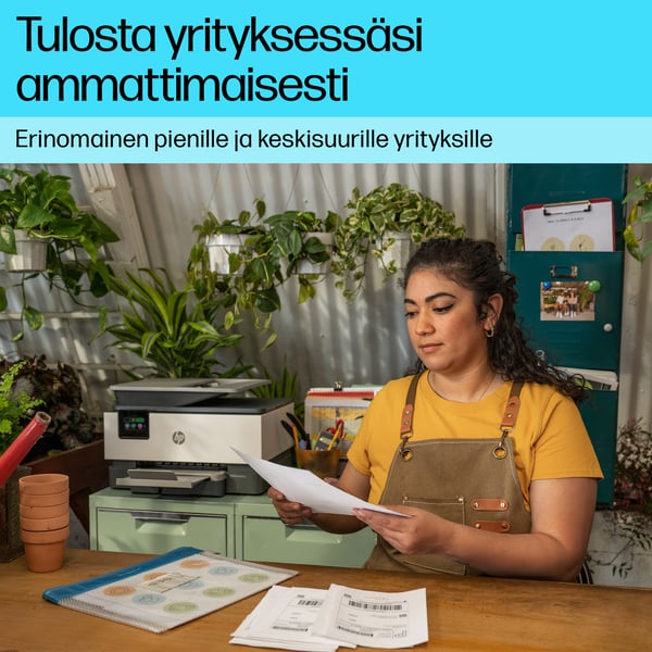 HP OfficeJet Pro 9125e Langaton All-in-One Väri Tulostin, Instant Ink; kaksipuolinen tulostus