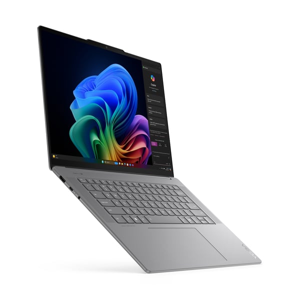 Lenovo Yoga Slim 7 15ILL9 Copilot+ PC Intel Core Ultra 7 256V Laptop 38,9 cm (15.3") 2.8K 16 GB LPDDR5x-SDRAM 1 TB SSD Wi-Fi 7 (802.11be) Windows 11 Home Tysk Grå
