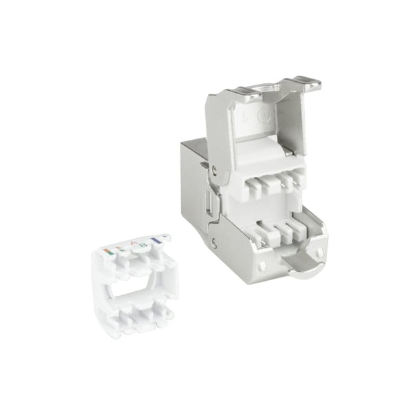 ACT TD6025 kabel kønsskifter RJ45 IDC Sølv, Hvid