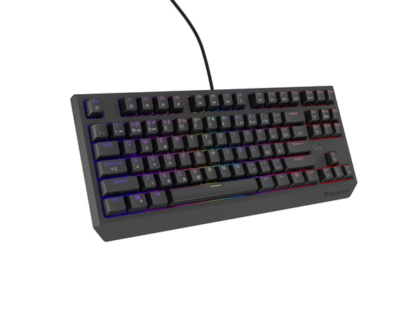GENESIS Thor 230 TKL tastatur Spil USB QWERTY Tjekkisk, Slovakisk Sort