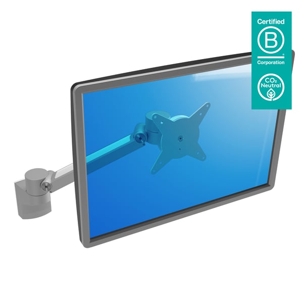 Dataflex Viewlite 61 cm (24") Vägg Silver, Vit Dataflex Viewlite 61 cm (24") Vägg Silver, Vit