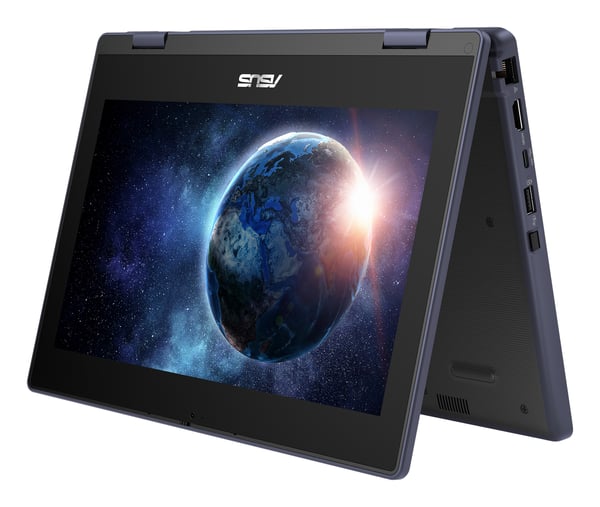 ASUS BR1104FTA-NS0090XA Intel® N N150 Hybrid (2-i-1) 29,5 cm (11.6") Berøringsskærm HD 8 GB LPDDR5-SDRAM 128 GB UFS Wi-Fi 6 (802.11ax) Windows 11 Pro Education Grå Spansk