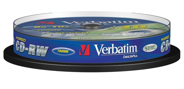 Verbatim CD-RW 12x 700 MB 10 stk