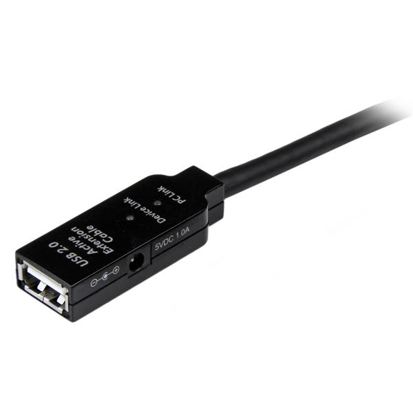 StarTech.com 10m, USB2.0 - USB2.0 USB-kaapeli USB A 0,48 Gbit/s Musta