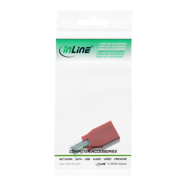 InLine 69994K kabel kønsskifter RJ-45 Rød