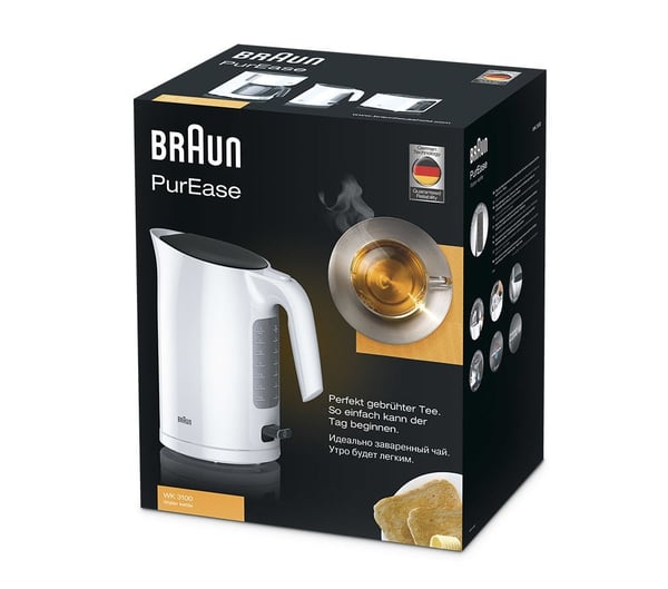 Braun PurEase WK 3100 WH vedenkeitin 1,7 L 2200 W Valkoinen