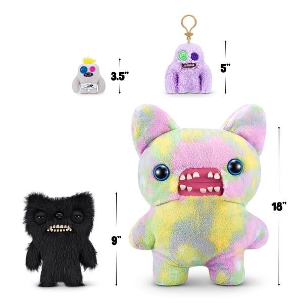 ZURU Fuggler Fart Face 23 cm sortiment serie 1 (Munch Munch – Black long)