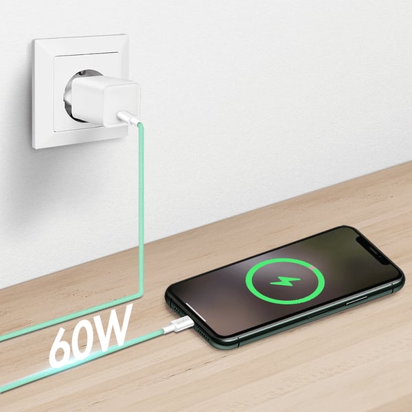 LogiLink CU0348 USB-kabel USB 2.0 1,5 m USB C 0,48 Gbit/sek. 60 W Grøn