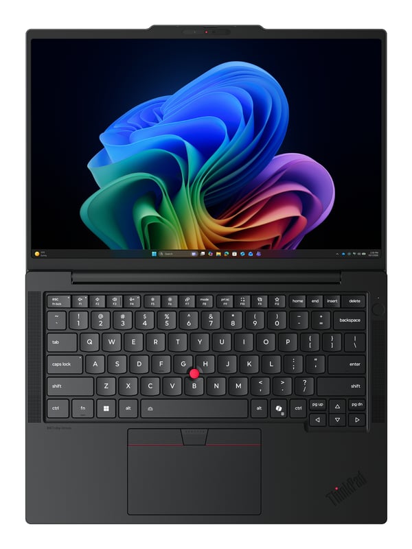 Lenovo ThinkPad T14s Gen 7 (Snapdragon) Copilot+ PC X2E-80-100 Laptop 35,6 cm (14") Berøringsskærm WUXGA 32 GB LPDDR5x-SDRAM 1 TB SSD Wi-Fi 7 (802.11be) Windows 11 Pro Sort Tysk
