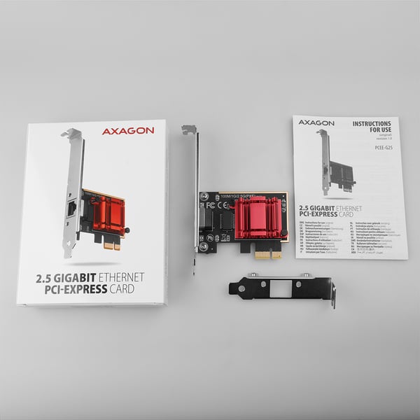 Axagon PCEE-G25 nätverkskort Intern Ethernet 2500 Mbit/s
