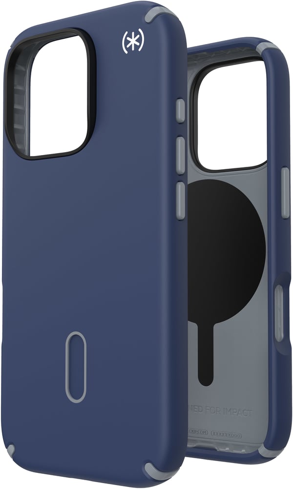 Speck Presidio2 Pro ClickLock & MagSafe til iPhone 16 Pro marineblå