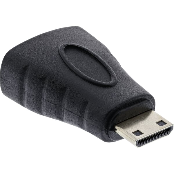 InLine 17690G kabelomvandlare (hane/hona) HDMI A HDMI C Svart