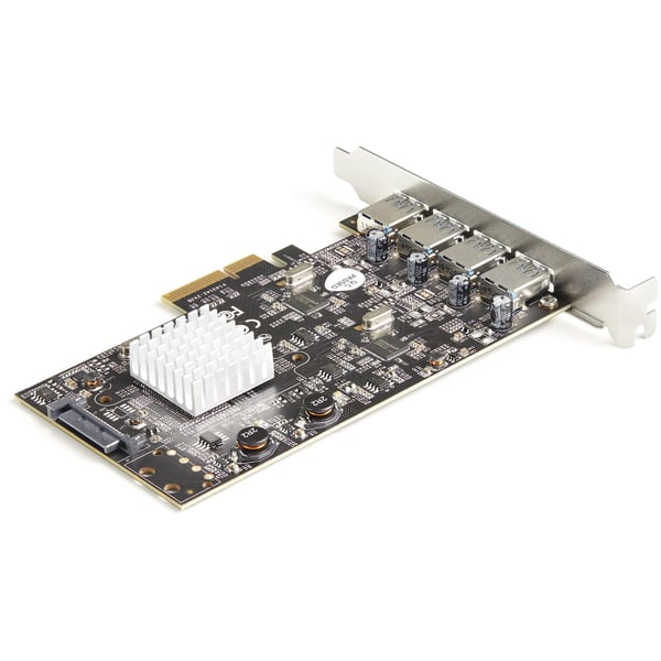 StarTech.com 4-Port USB PCIe-adapter - 10 Gbit/s USB 3.1/3.2 Gen 2 Typ-A PCI Express-expansionskort