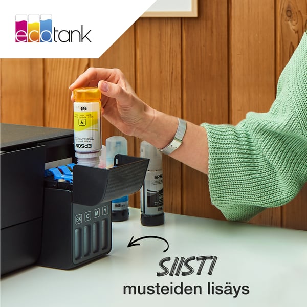 Epson 106 EcoTank -mustepullo, keltainen