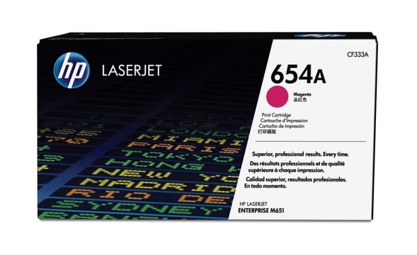 HP Original 654A LaserJet-tonerpatron, magenta HP Original 654A LaserJet-tonerpatron, magenta