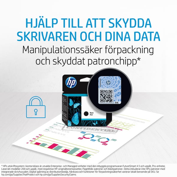 HP 967XL svart original bläckpatron med hög kapacitet
