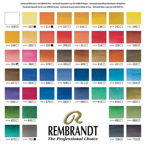 Rembrandt 05838648 hobbymaling Vandfarve maling 480 ml 1 stk