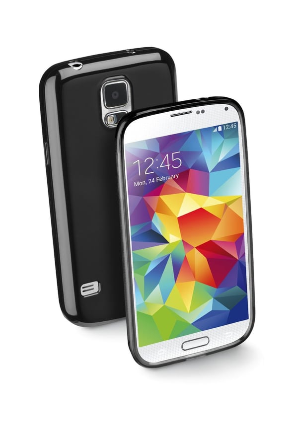 Cellularline SHCKGALS5BK mobiltelefonfodral Mobilskal Svart