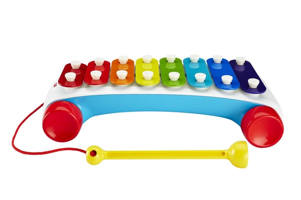Fisher-Price klassisk xylofon, musikinstrument til at trække efter sig