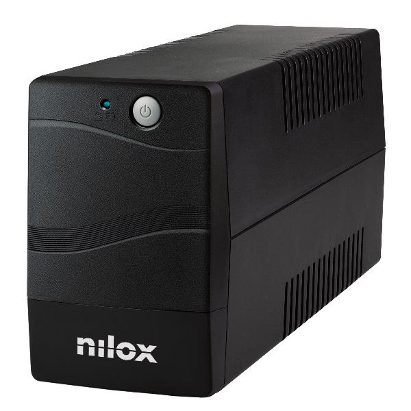 Nilox NXGCLI15001X9V2 UPS-enhed Interaktivt indgangsstik 1,5 kVA 1050 W 2 AC stikkontakt(er)