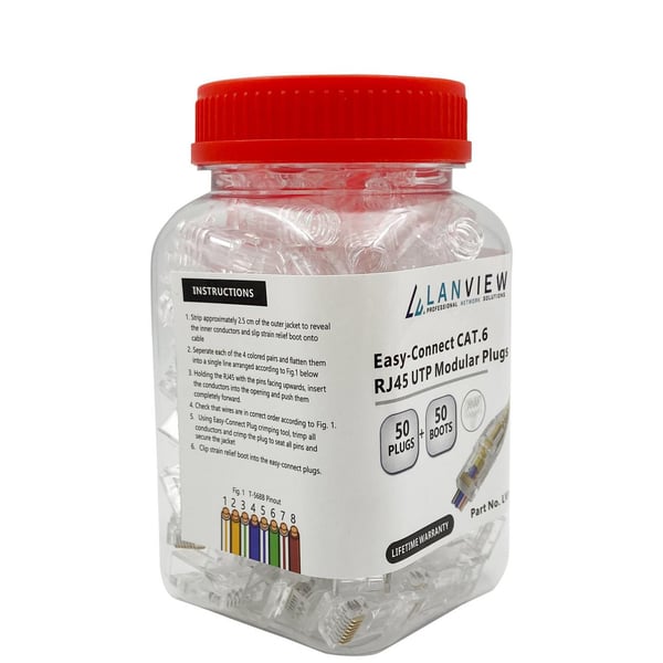 Lanview LVN125305 kabelsamler RJ45 Transparent